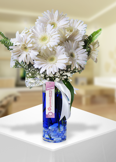 Beyaz Gerberanın Zerafeti-83 Gaziantep Çiçek Sepeti Siparişi