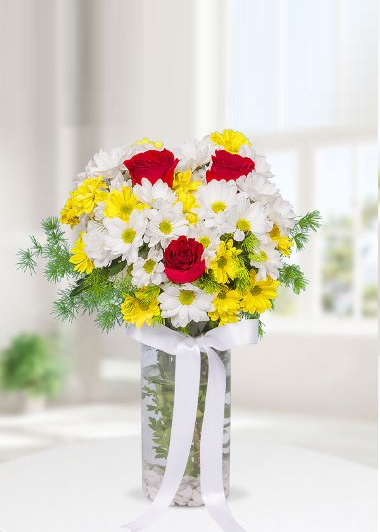 Papatyam ve Güllerim Gaziantep Çiçek Sepeti Siparişi